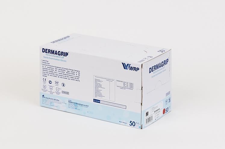 DERMAGRIP® Ультра Нітрилові Неопудрені Оглядові Рукавички, Не містять латекс, Стерильні, розмір XS